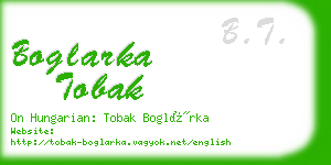 boglarka tobak business card